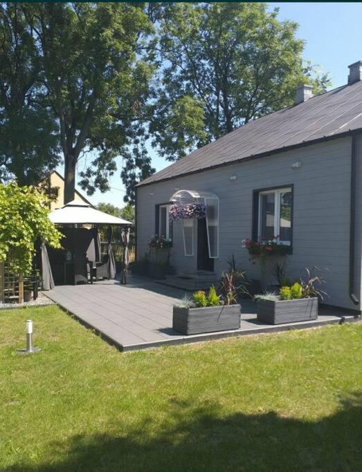 Dom W Malowniczej Wsi Z Imprezowa Stodola Hot Tub Jacuzzi Villa Zakrzewo Zalesie Exterior photo